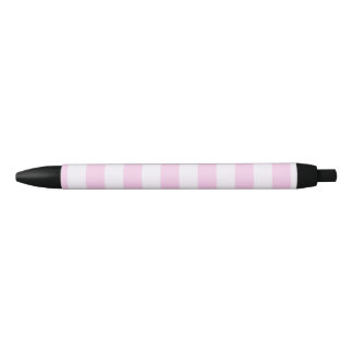 Caneta Preta Listras Pastéis - Rosa