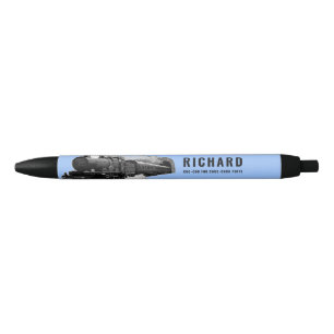 Caneta Preta Locomotiva Personalizada