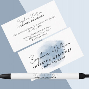 Caneta Preta Logotipo de assinatura de negócios branco moderno