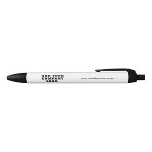 Caneta Preta Logotipo Empresarial e Promoção Corporativa para S