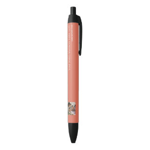 Caneta Preta Logotipo Personalizado em Terracota com Foto e Nom