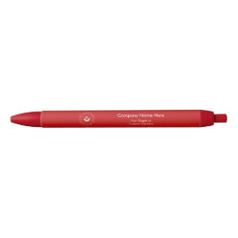 Caneta Preta Logotipo Personalizado Minimalista Simples & Promo