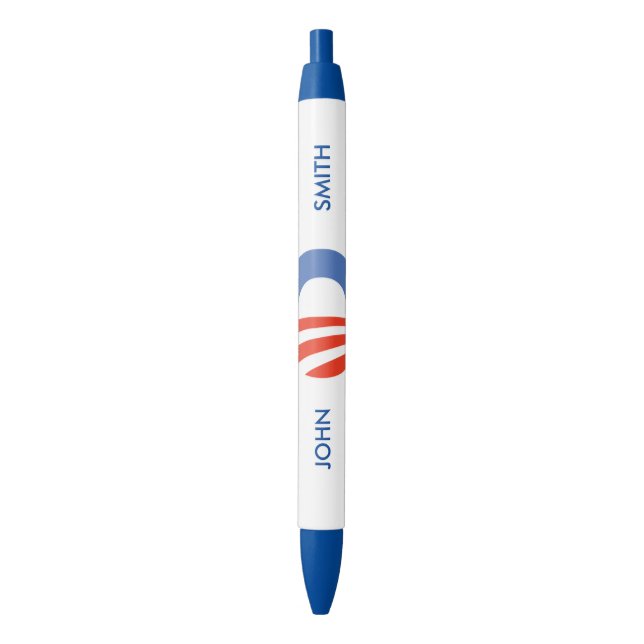Caneta Preta Logotipo personalizado Obama-Biden (Frente Vertical)