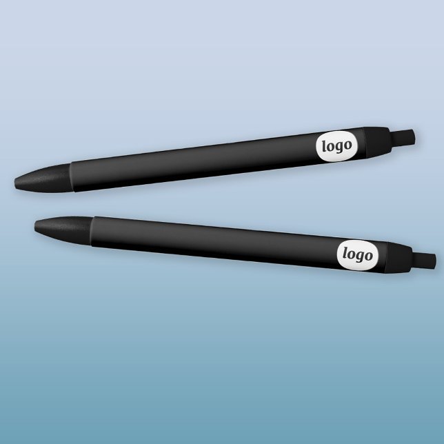 Caneta Preta Logotipo simples Promocional para empresas (Logo promotional business pens)