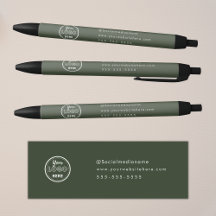 Logotipo Verde Floresta Minimalista de Marca Profi