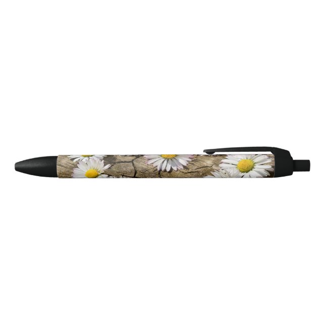 Caneta Preta Love Heart Daisies (parte de cima)