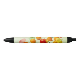Caneta Preta Maçã e mandarinas - Panorama Fruta exótica