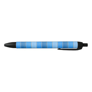Caneta Preta Madeira de cor azul de estilo náutico