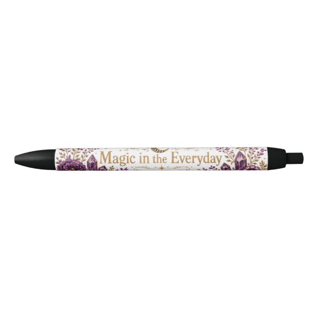 Caneta Preta Magia no Cotidiano (Branco) (Frente)