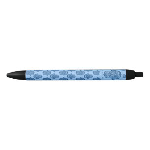 Caneta Preta Mão do Henna de Hamsa (azul)