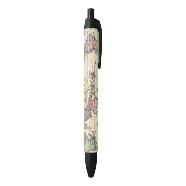 Caneta Preta Mapa do mundo de estilos da roupa (parte de inferior (Vertical))