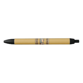 Caneta Preta Máquina de Café Espresso Vintage Retro Elegante Bo