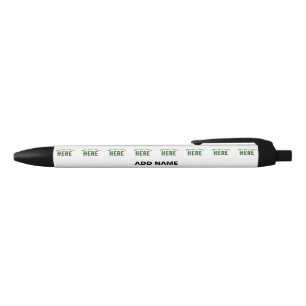 CANETA PRETA MARCA VERIFICADA BRANCA PERSONALIZÁVEL MODERNA