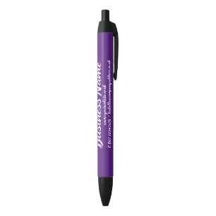Caneta Preta Marketing comercial - Preto escuro personalizado