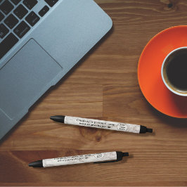 Caneta Preta Mármore bege