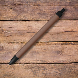 Caneta Preta Marrom Mocha Cor Sólida | Clássico | Elegante