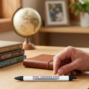 Caneta Preta Melhor Professora Personalizada De Todos Os tempos
