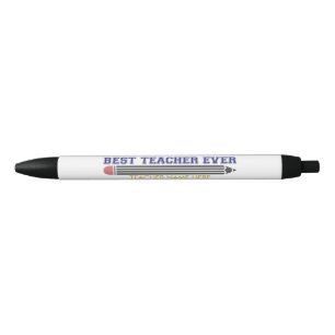 Caneta Preta Melhor Professora Personalizada De Todos Os tempos