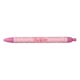Caneta Preta Menino Pintado, Cor-de-Impressão, Cor-de-Rosa