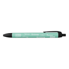 Caneta Preta Mint de Nome Personalizado