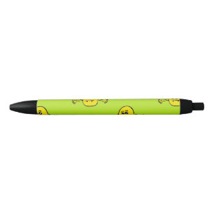 Caneta Preta Monstro amarelo em verde