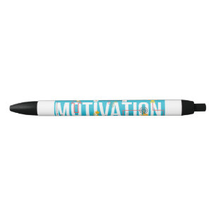 Caneta Preta Motivação – Design de Tipografia Minimalista Moder