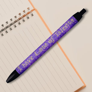 Caneta Preta Motivação e autoconfiança - muitos talentos