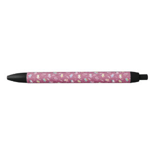 Caneta Preta Mustachio Unicornio