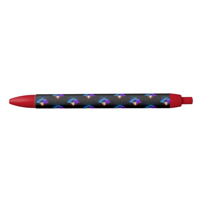Caneta Preta Neon Firefly a preto (Frente)