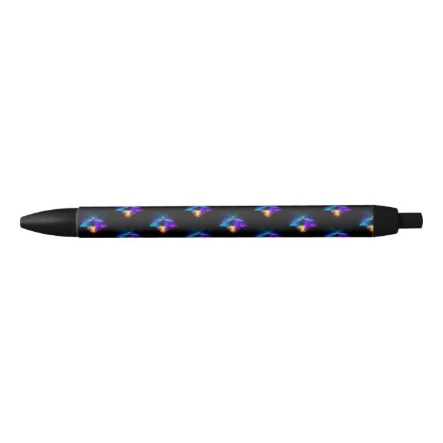 Caneta Preta Neon Firefly a preto (Frente)