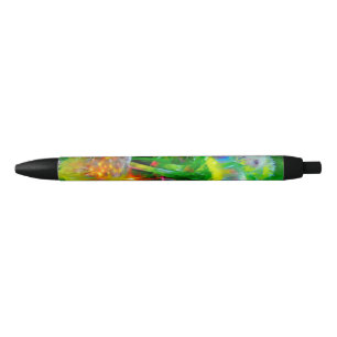 Caneta Preta Neon Glow Dandelions no Dream Garden