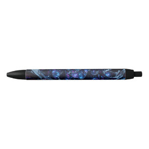 Caneta Preta Neon Nexus: Estrutura Tecno-Orgânica Intertecida