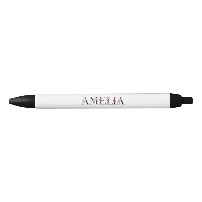 Caneta Preta Nome Amelia (Frente)
