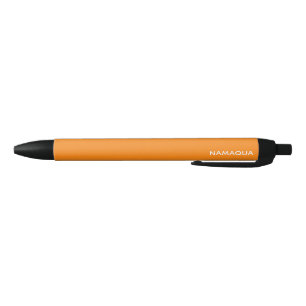 Caneta Preta Nome da cor laranja Namaqua