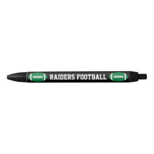 Caneta Preta Nome da Equipe Personalizada de Futebol Verde ou d