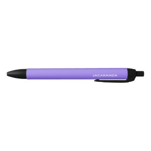 Caneta Preta Nome de cor púrpura Jacaranda