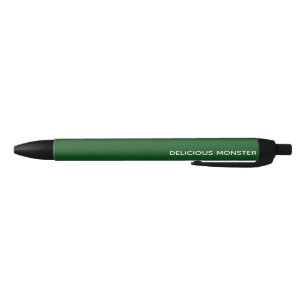Caneta Preta Nome de cor verde do Monster delicioso
