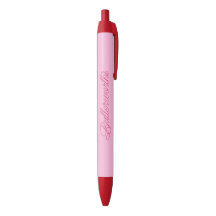 Nome de Negócios de Tipografia Rosa e Vermelha Úni