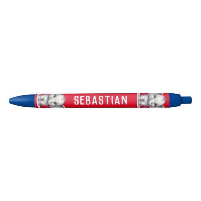 Caneta Preta Nome personalizado (Frente)