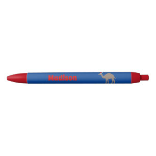 Caneta Preta Nome Personalizado do Camelo de Natal Bonito
