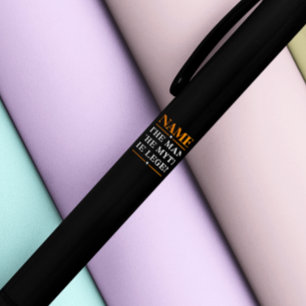 Caneta Preta Nome Personalizado O Homem O Mito A Legenda