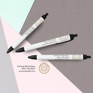 Caneta Preta Notário de logotipo comercial do Promocional cláss