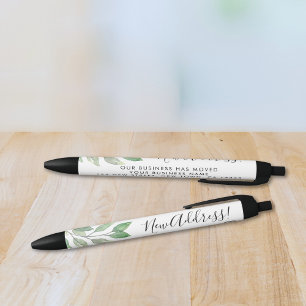 Caneta Preta Nova Endereço Negócios Verdura