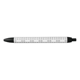 Caneta Preta Números de Chave do Computador em Braille