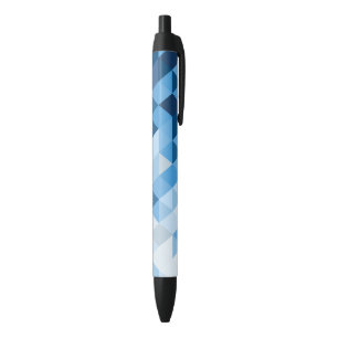 Caneta Preta O azul tonifica formas geométricas