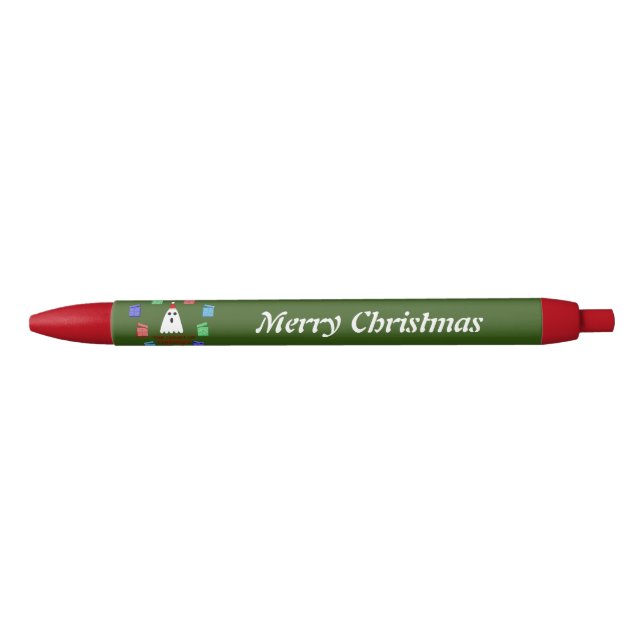 Caneta Preta O Fantasma do Natal Apresenta Personalidade Engraç (Frente)
