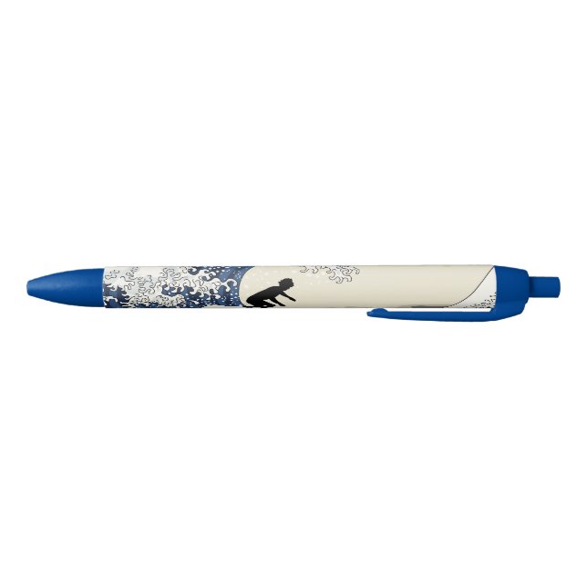 Caneta Preta O grande surfista de Kanagawa (Parte Inferior)