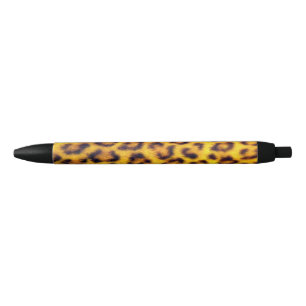 Caneta Preta O leopardo exótico mancha o teste padrão da pele