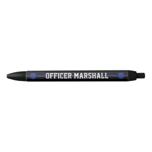 Caneta Preta Oficial de Polícia Personalizado Thin Blue Line