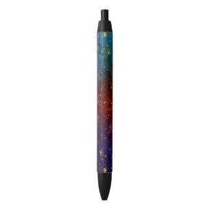 Caneta Preta Ombre Mal-humorado   Poeira de Estrelas Douradas P